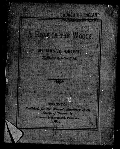 Cover for A hole in the woods