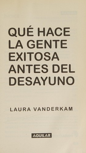 Cover for Qué hace la gente exitosa antes del desayuno