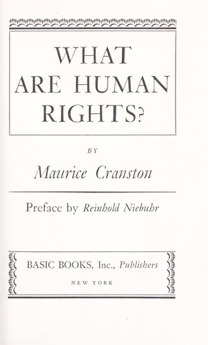 Cover for What are human rights?