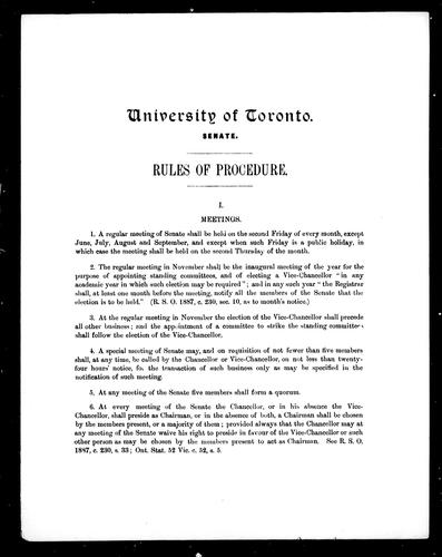Cover for Rules of procedure