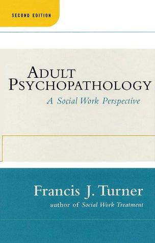 Cover for Adult psychopathology