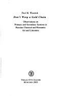 Cover for Don't weep a gold chain
