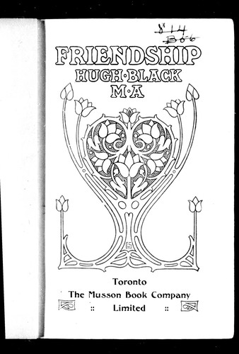 Cover for Friendship