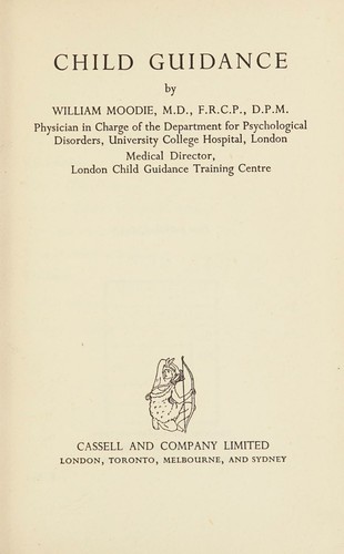 Cover for Child guidance.