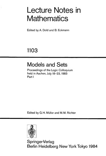 Cover for Models and sets