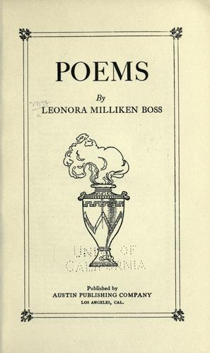 Cover for Poems