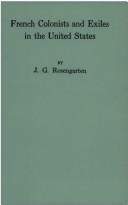 Cover for French Colonists and Exiles in the United States