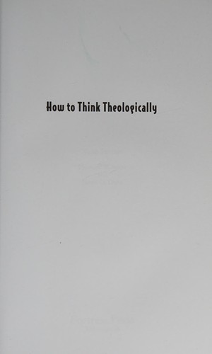 Cover for How to think theologically