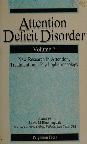Cover for Attention deficit disorder.