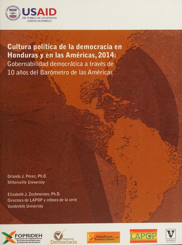 Cover for Cultura política de la democracia en Honduras y en las Américas, 2014