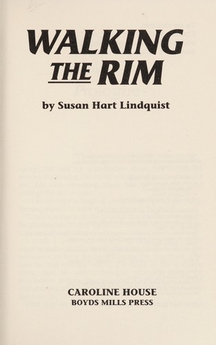 Cover for Walking the rim