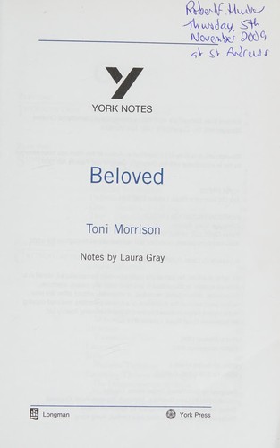 Cover for York Notes on Toni Morrison's "Beloved"