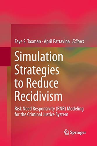 Cover for Simulation Strategies to Reduce Recidivism
