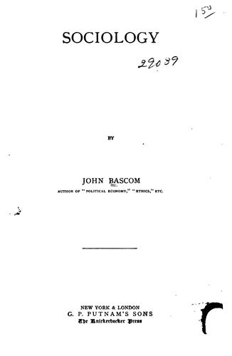 Cover for Sociology