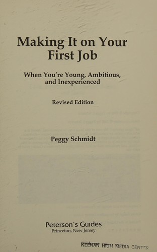 Cover for Making it on your first job