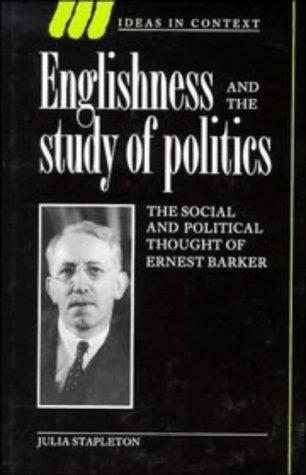 Cover for Englishness and the study of politics