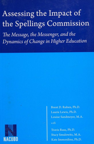 Cover for Assessing the impact of the Spellings Commission