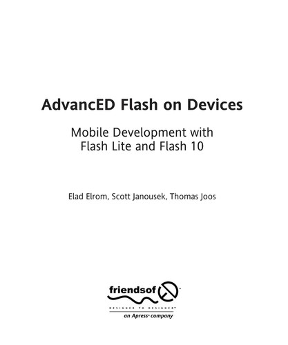 Cover for AdvancED Flash on devices