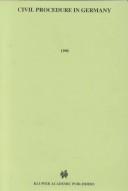 Cover for Civil procedure in Germany