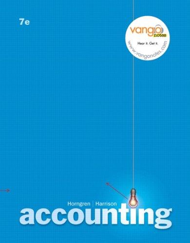 Cover for Accounting (7th Edition) (MyAccountingLab Series)