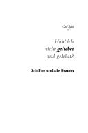 Cover for Hab' ich nicht geliebet und gelebet?