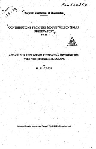 Cover for Contributions.