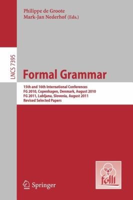 Cover for Formal Grammar
            
                Lecture Notes in Computer Science  Theoretical Computer Sci