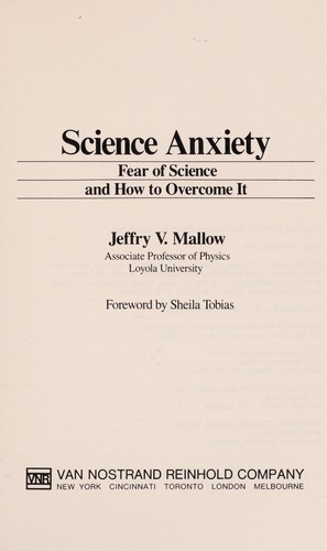 Cover for Science anxiety