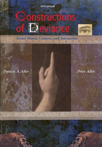 Cover for Constructions of Deviance