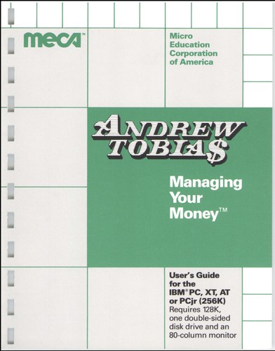 Cover for Managing Your Money Version 1 DOS User Manual