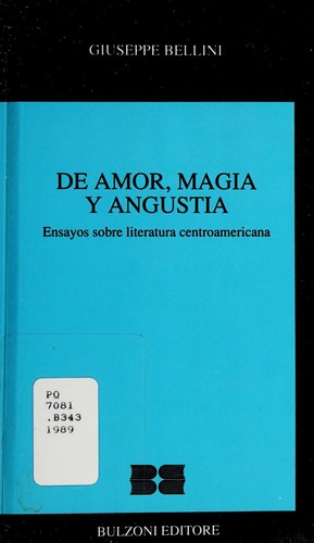 Cover for De amor, magia y angustia