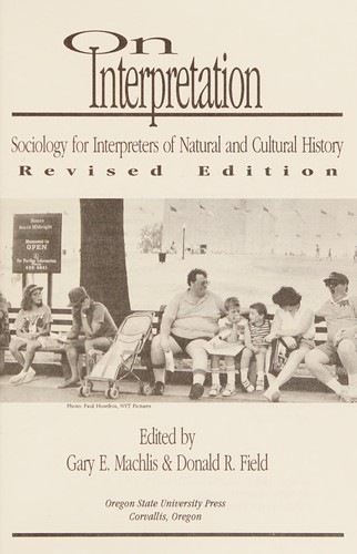 Cover for On interpretation
