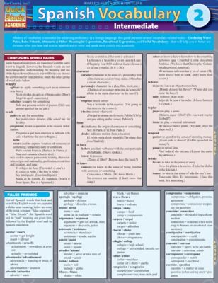 Cover for Spanish Vocabulary 2 Intermediate