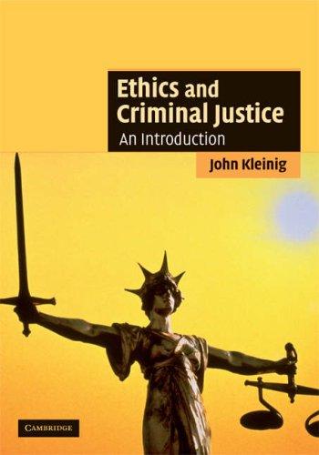 Cover for Ethics and Criminal Justice