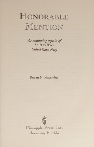 Cover for Honorable Mention