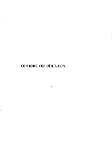 Cover for Original Institutions of the Princely Orders of Collars
