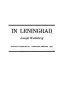 Cover for In Leningrad