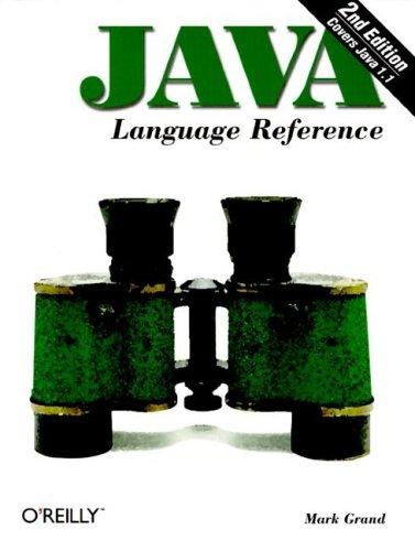 Cover for Java Language Reference