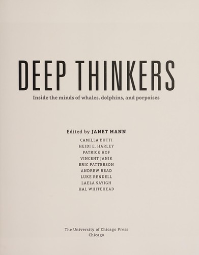 Cover for Deep thinkers