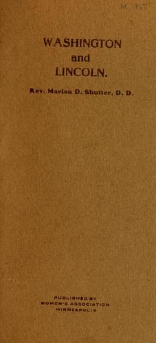 Cover for Washington and Lincoln