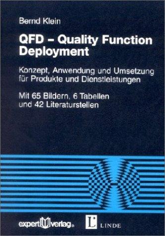 Cover for QFD. Quality Function Deployment.