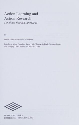 Cover for Action Learning and Action Research