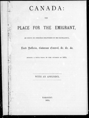 Cover for Canada