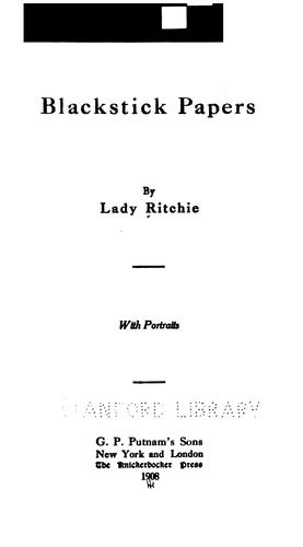Cover for Blackstick Papers