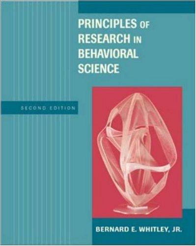 Cover for Principles of Research Methods With Internet Guide