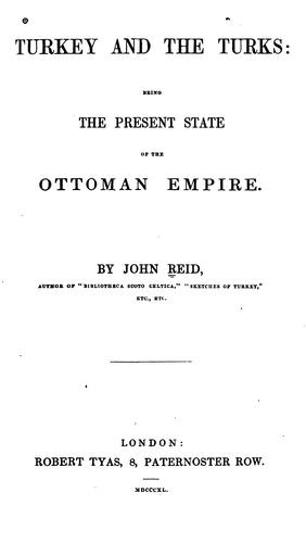 Cover for Turkey and the Turks