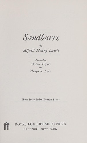 Cover for Sandburrs.