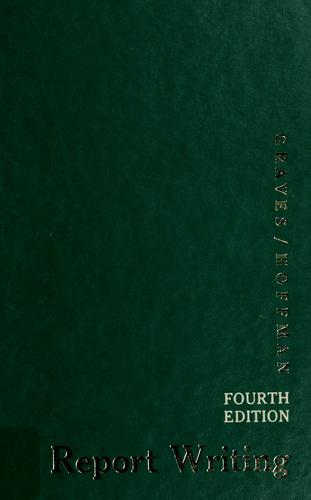 Cover for Report writing