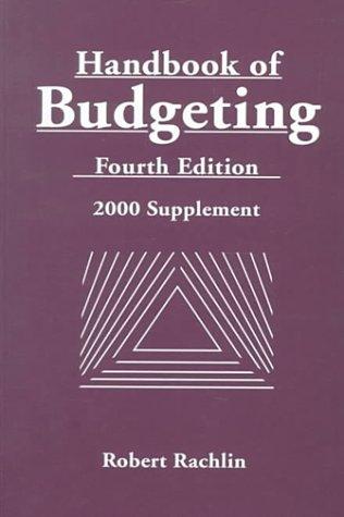 Cover for Handbook of Budgeting