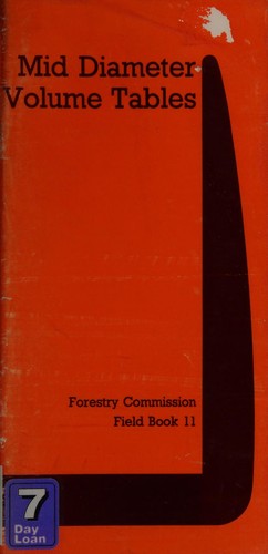 Cover for Mid Diameter Volume Tables (Forestry Commission Field Book)